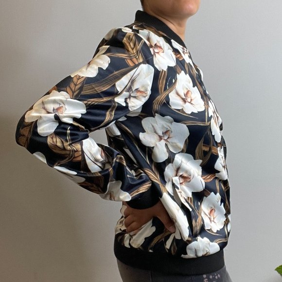 Kaffe Floral Bomber Jacket -M- - Picture 9 of 10